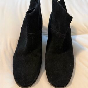 Toms Black Suede Ankle Booties